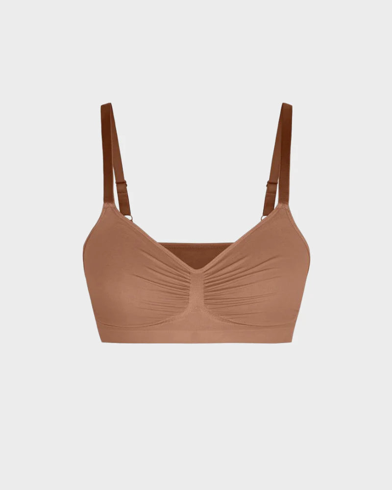 Velosety Women's Full Coverage Non-Padded Wireless Sculpt Bra