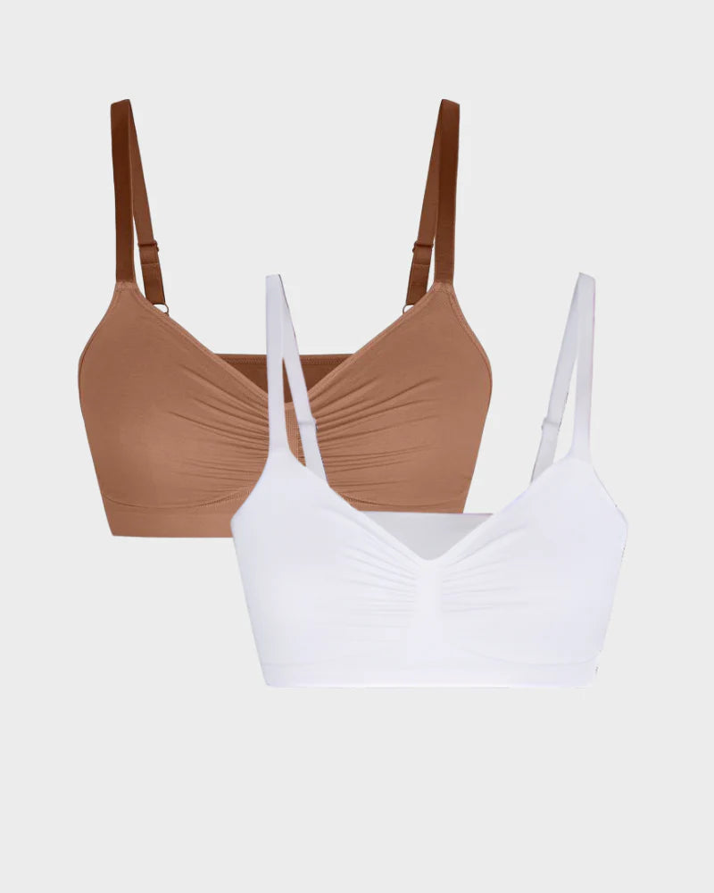 Velosety Women's Full Coverage Non-Padded Wireless Sculpt Bra