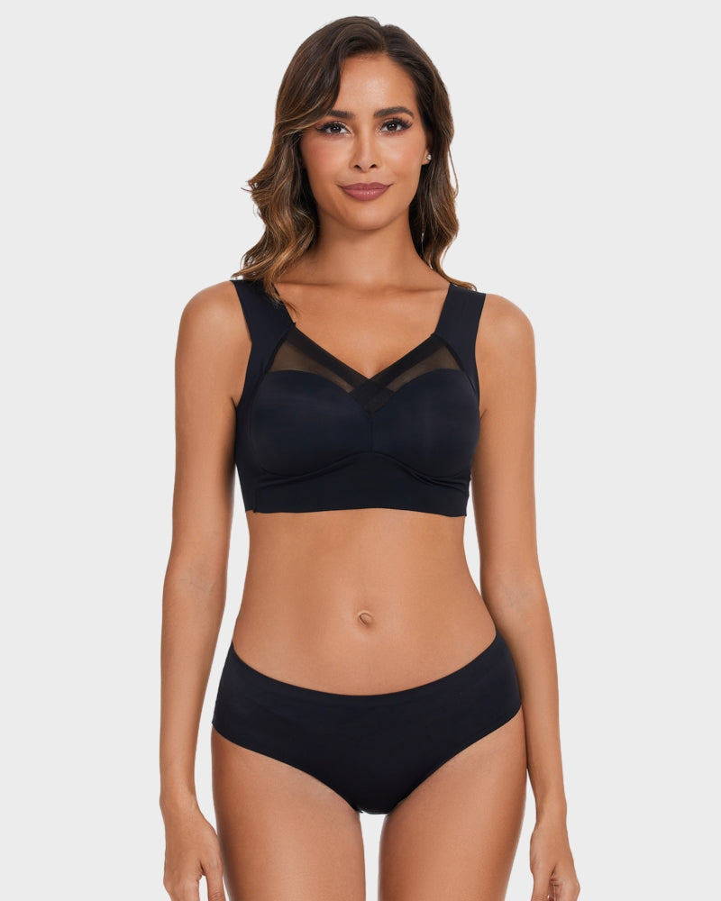  Comfortable Smoothing Mesh Bra