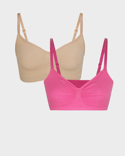 Velosety Women's Full Coverage Non-Padded Wireless Sculpt Bra