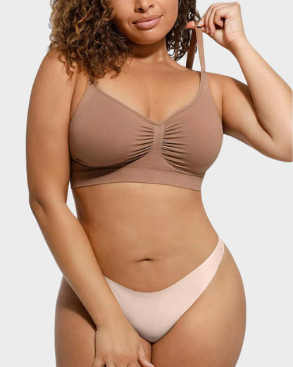 Velosety Women's Full Coverage Non-Padded Wireless Sculpt Bra