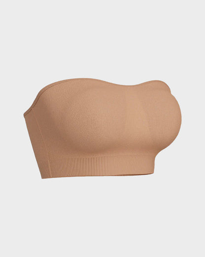  Non-Slip Bandeau Seamless Wireless Strapless Bra