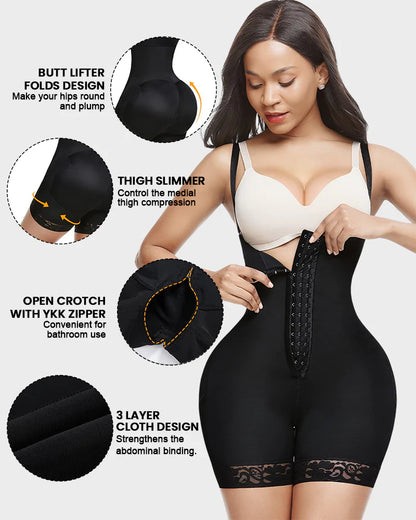 Velosety Tummy Control Butt Lifter Bodysuit BBL Fajas