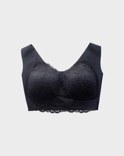  Stretch Lace Cut-Out Bra