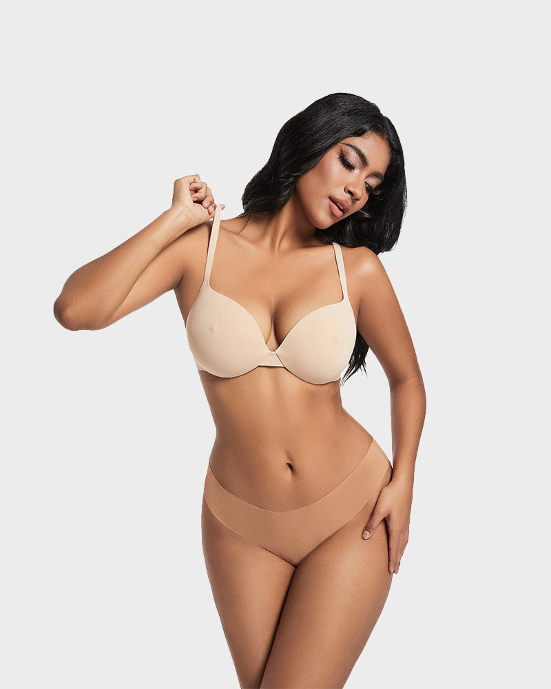 Nipple Push-Up Bra - Nude