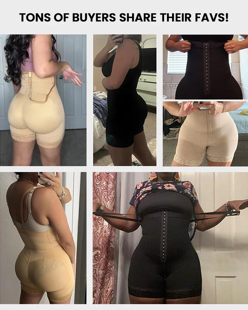 Velosety Tummy Control Butt Lifter Bodysuit BBL Fajas