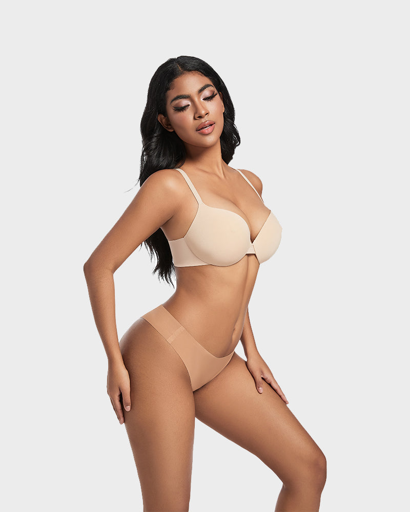 Nipple Push-Up Bra - Nude