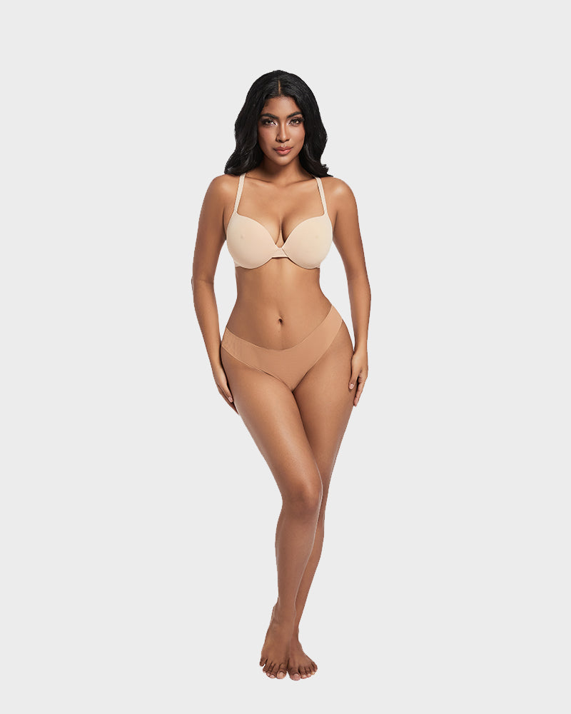 Nipple Push-Up Bra - Nude