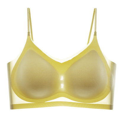  Ultra- Thin Plus Size Ice Silk Comfort Bra