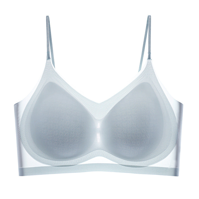  Ultra- Thin Plus Size Ice Silk Comfort Bra