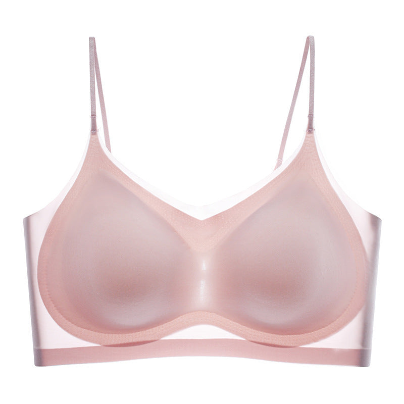  Ultra- Thin Plus Size Ice Silk Comfort Bra