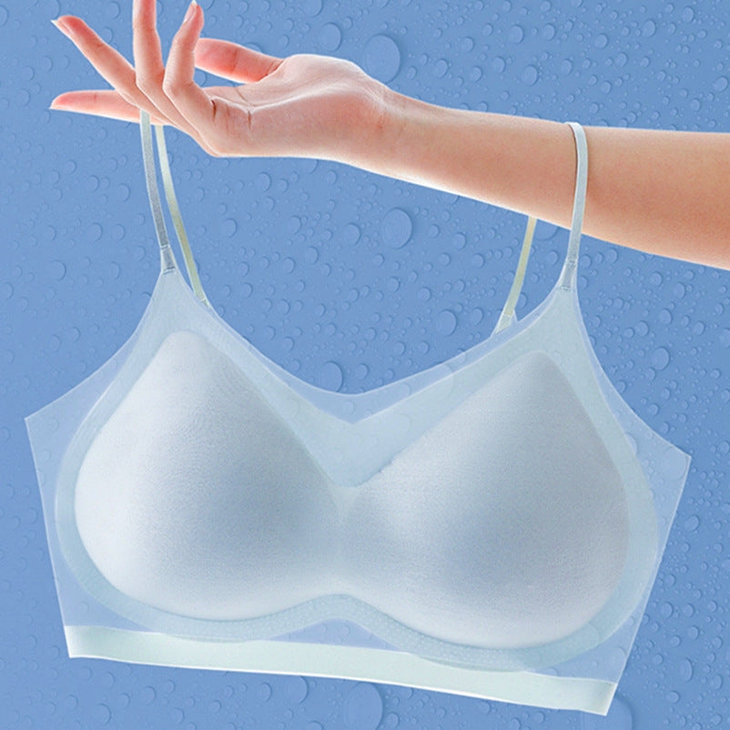  Ultra- Thin Plus Size Ice Silk Comfort Bra