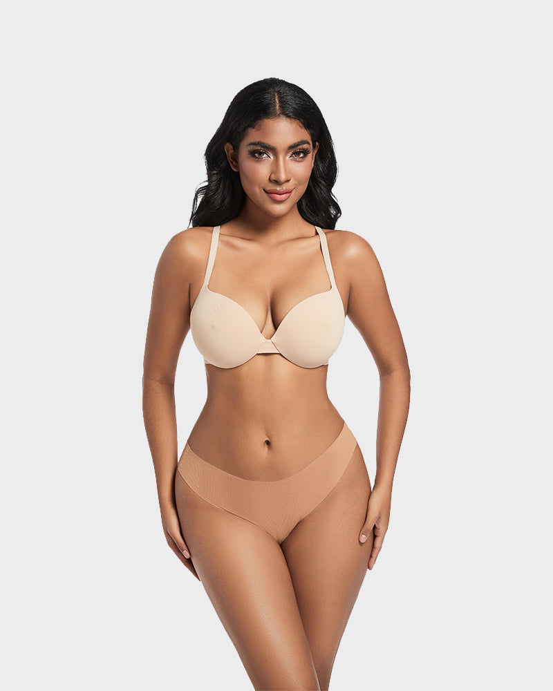 Nipple Push-Up Bra - Nude