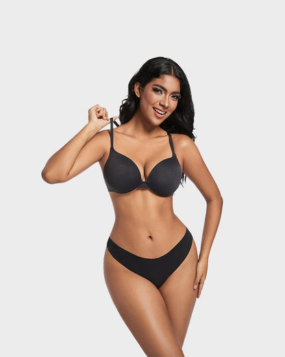 Nipple Push-Up Bra - Black