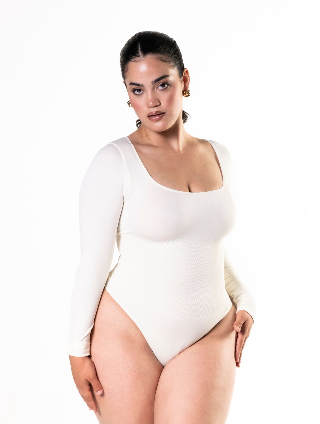 Long Sleeve Thong Bodysuit