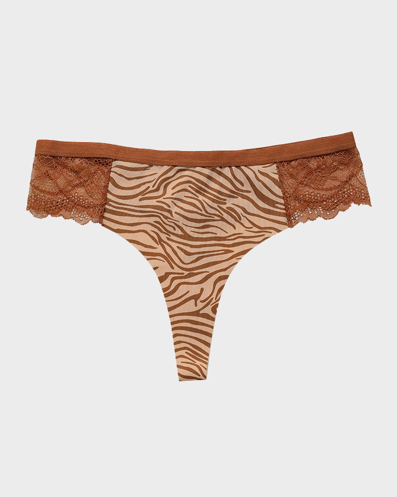 Seamless Comfort Lace Thong Panty