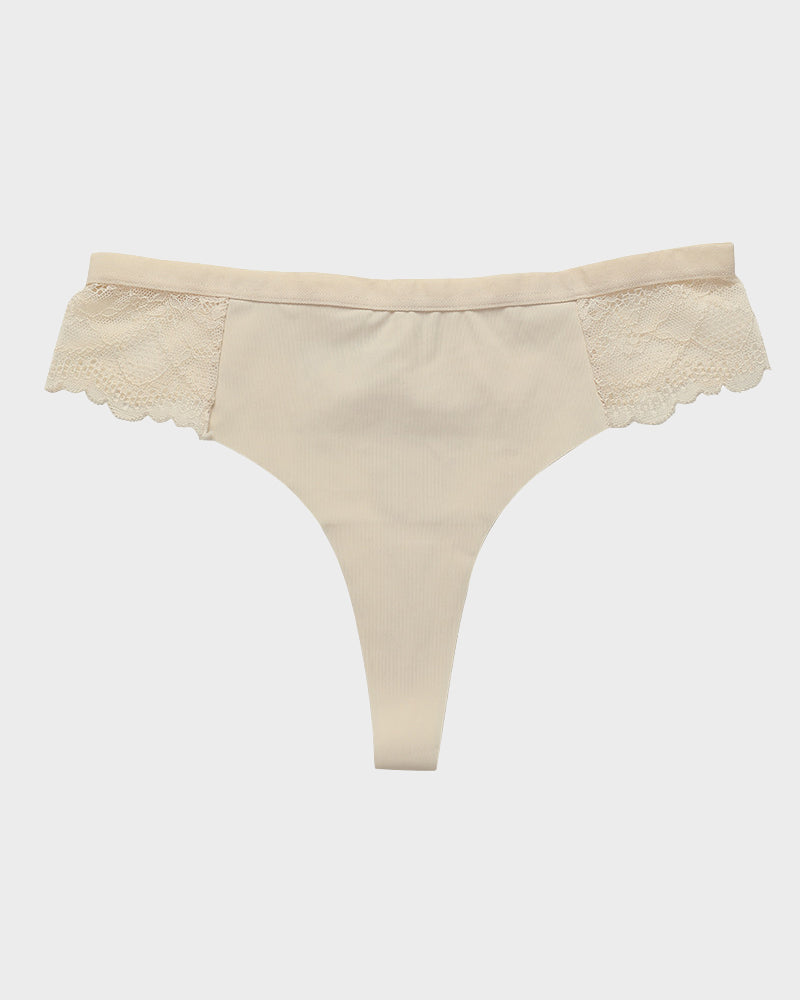 Seamless Comfort Lace Thong Panty