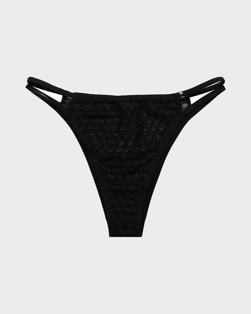 Double-Strap Lace Brazilian Panty