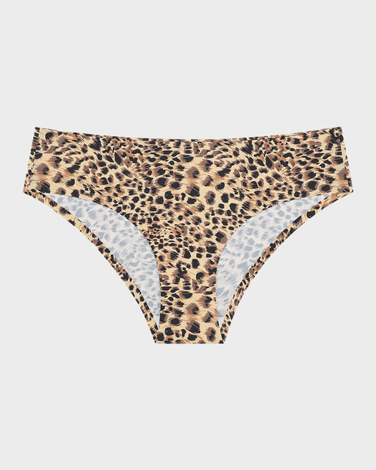 Low-Rise Animal Print Seamless Cheeky Panty