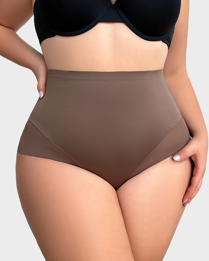 High-Rise Seamless Tummy Control Shaping Brief Panty