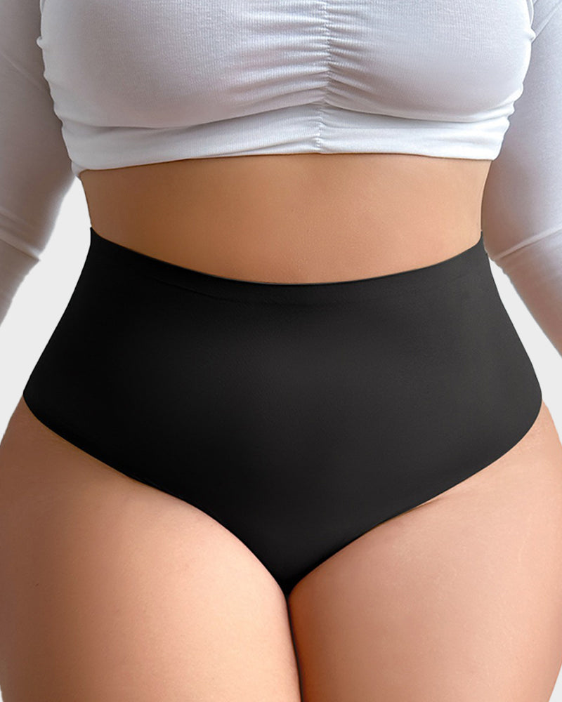 Seamless High-Rise Tummy Control Shaping Thong Panty