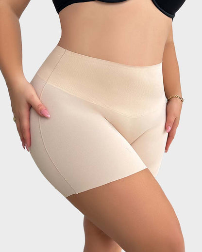 Seamless Mid-Rise Tummy Control Shaping Shorts