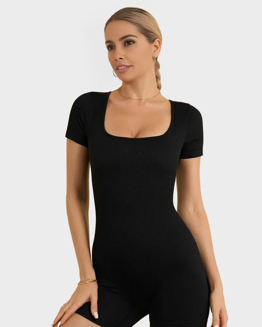  Basic Snatched T-Sleeve Romper