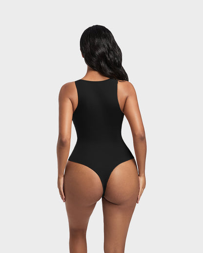 Seamless Sculpt Sleeveless Halter Neck Thong Bodysuit