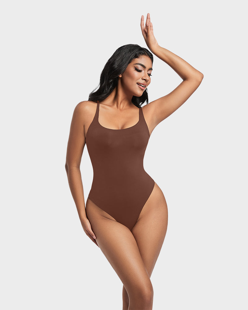 Seamless Sculpt Sleeveless Scoop Neck Thong Bodysuit