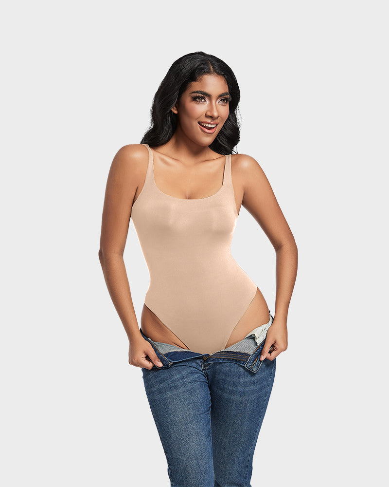 Seamless Sculpt Sleeveless Scoop Neck Thong Bodysuit