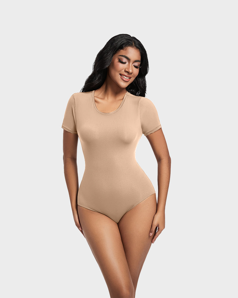 Comfy Sculpt Round Neck T-Shirt Bodysuit