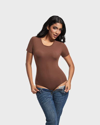 Comfy Sculpt Round Neck T-Shirt Bodysuit