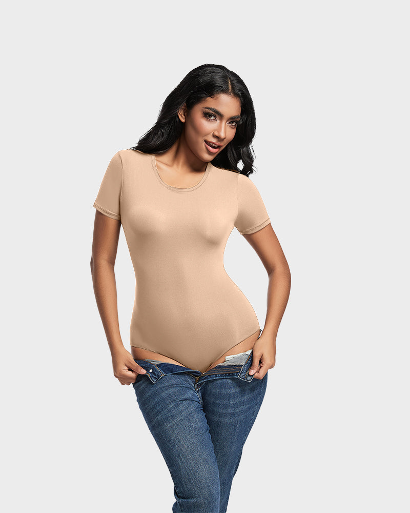 Comfy Sculpt Round Neck T-Shirt Bodysuit