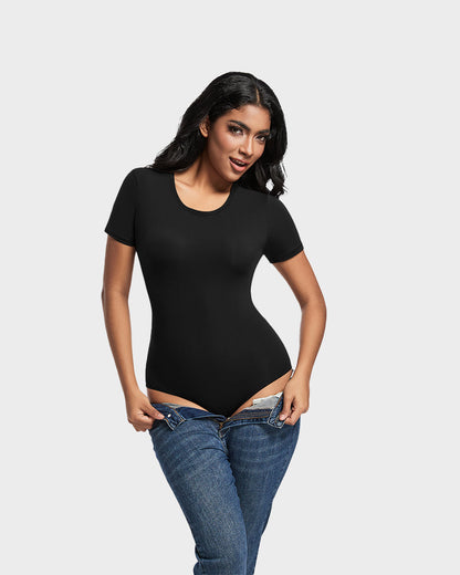 Comfy Sculpt Round Neck T-Shirt Bodysuit