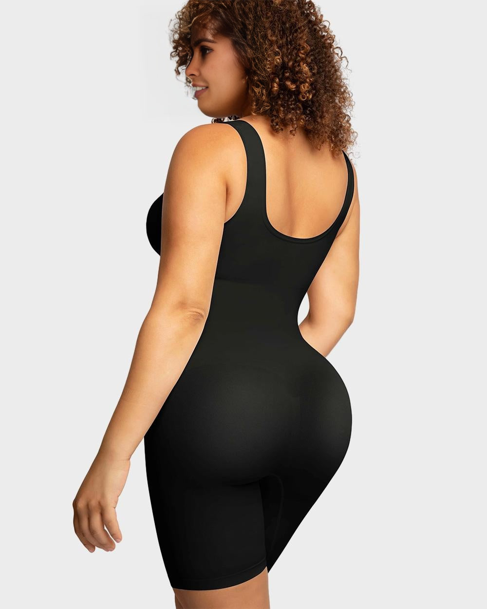  Seamless Sculpting Mid Thigh Bodysuit