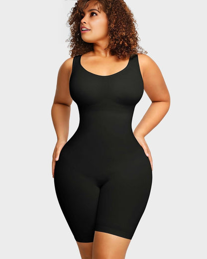  Seamless Sculpting Mid Thigh Bodysuit