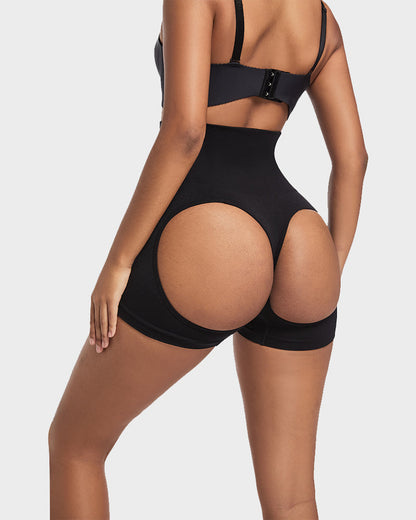 High Waist Cut Out Butt Lifting Shorts